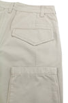 beige Acetate Trousers