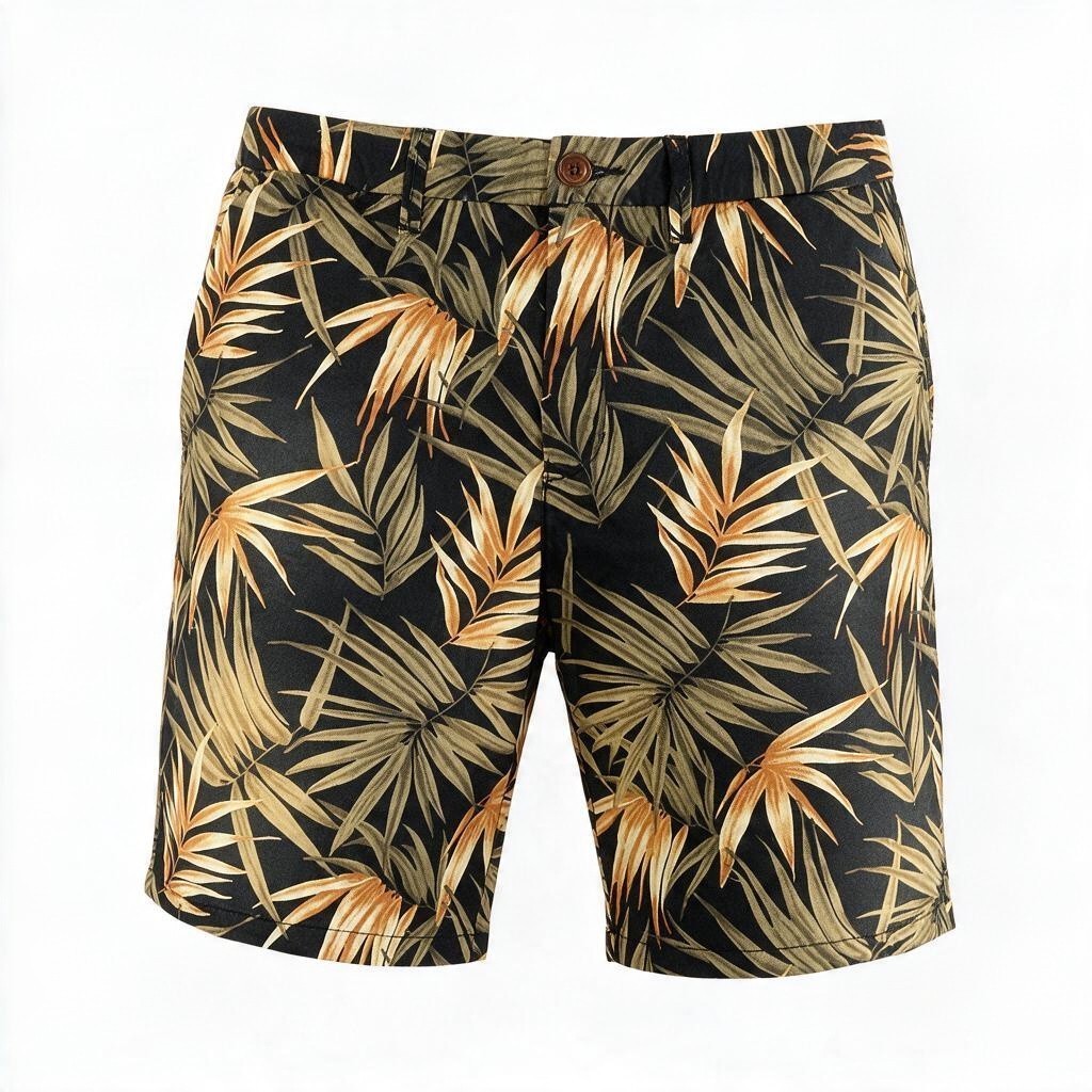 Black Cotton Shorts