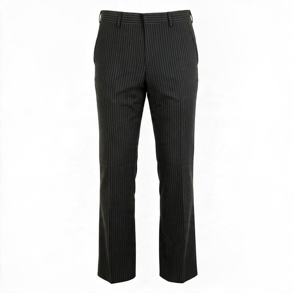 Grey Polyester Trousers