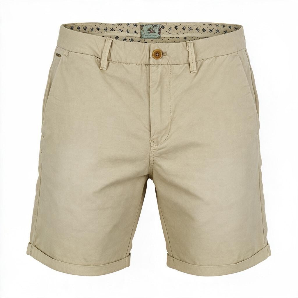 Brown Cotton Shorts
