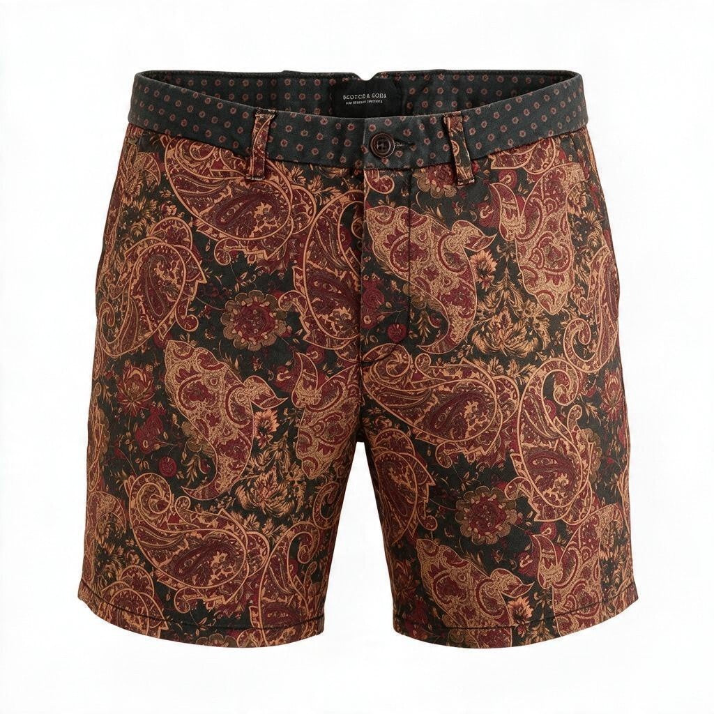 Brown Cotton Shorts