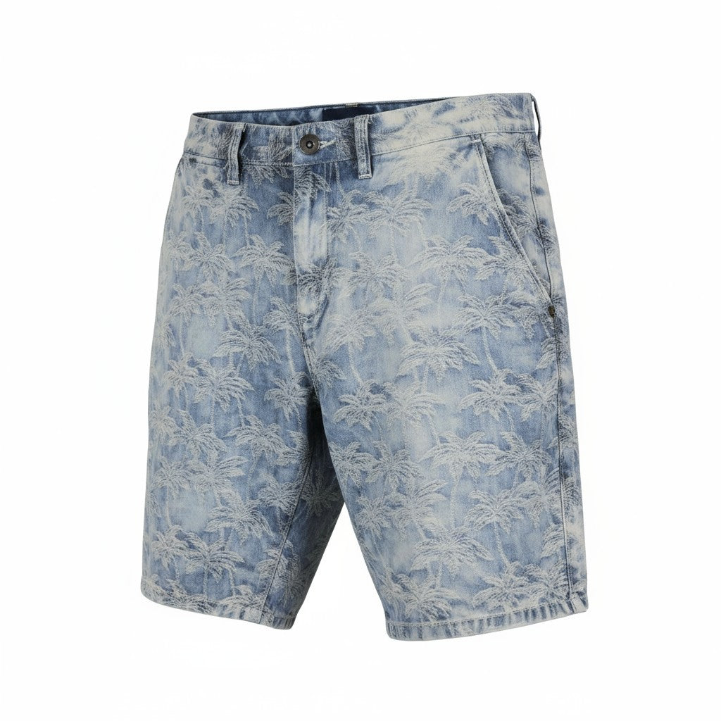 Blue Cotton Shorts