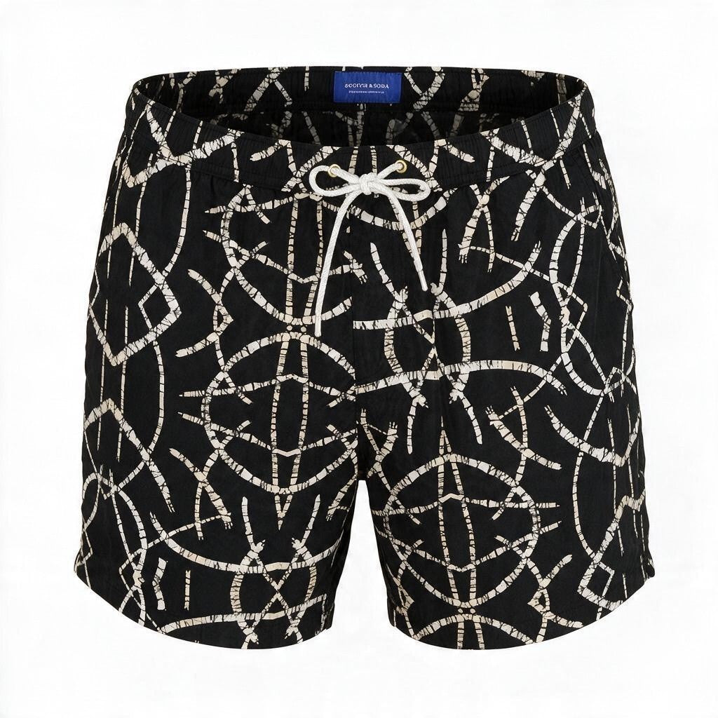 Black Nylon Swimwear