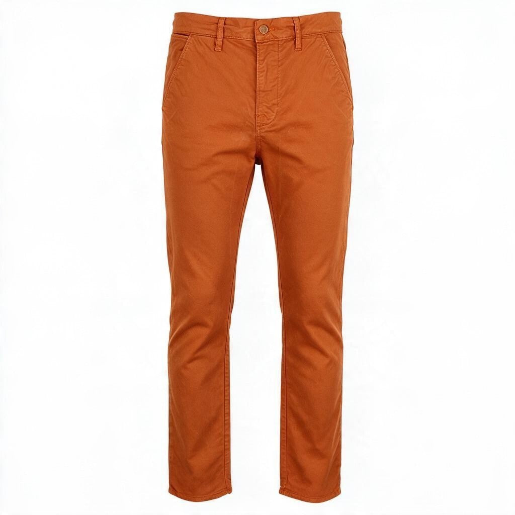 Trousers Khaki Slim Org. Warm Orange