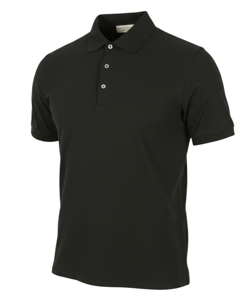 Black Cotton Polos