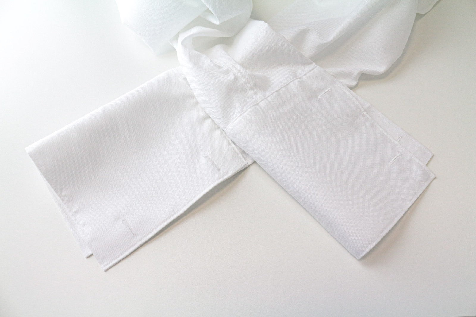 SUITSUPPLY Men's Formal Shirt 47 Traveller Tuxedo White Cotton Slim Classic