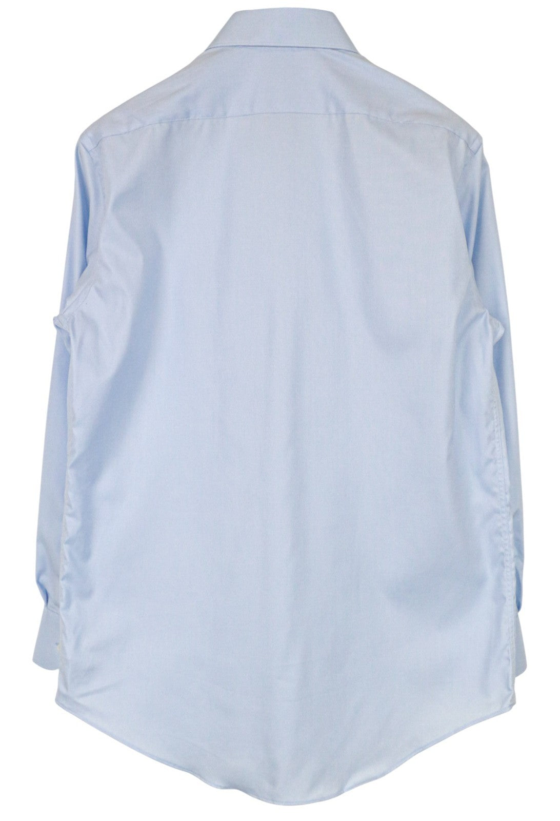 SUITSUPPLY Men's Shirt 39 Polo Blue Melange Traveller Cutaway Cotton