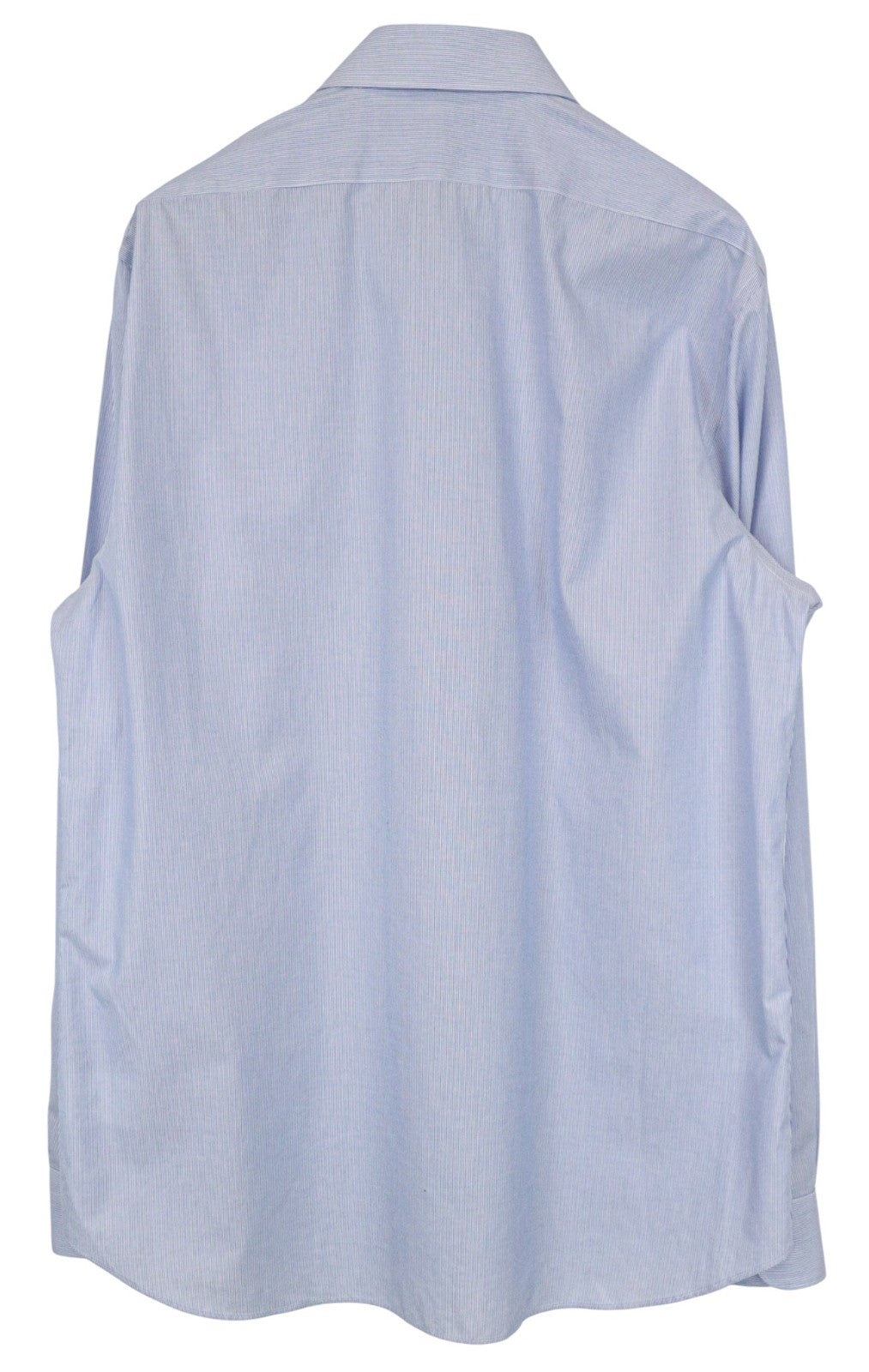 SUITSUPPLY Men's Formal Shirt 45.7/17 3/4L Try On Striped Blue Pure Cotton Slim