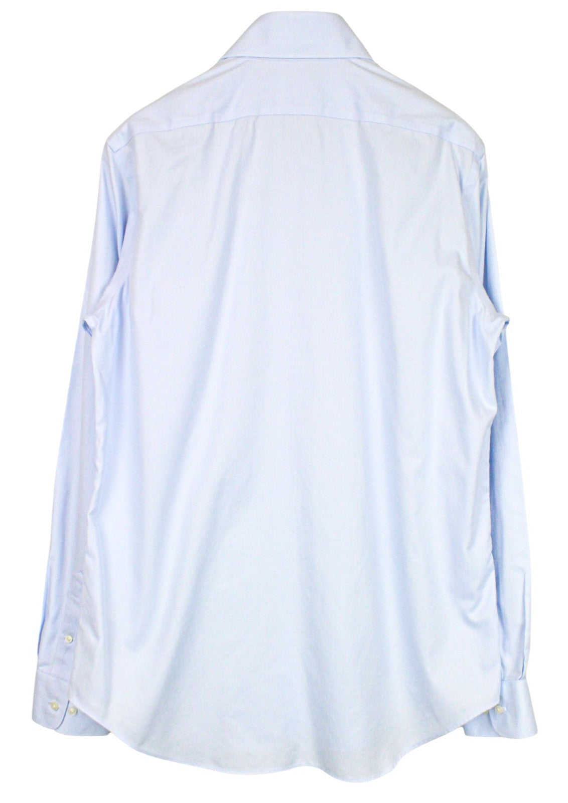 SUITSUPPLY Men's Formal Shirt 43L Light Blue Classic Cut Extra Slim Pure Cotton