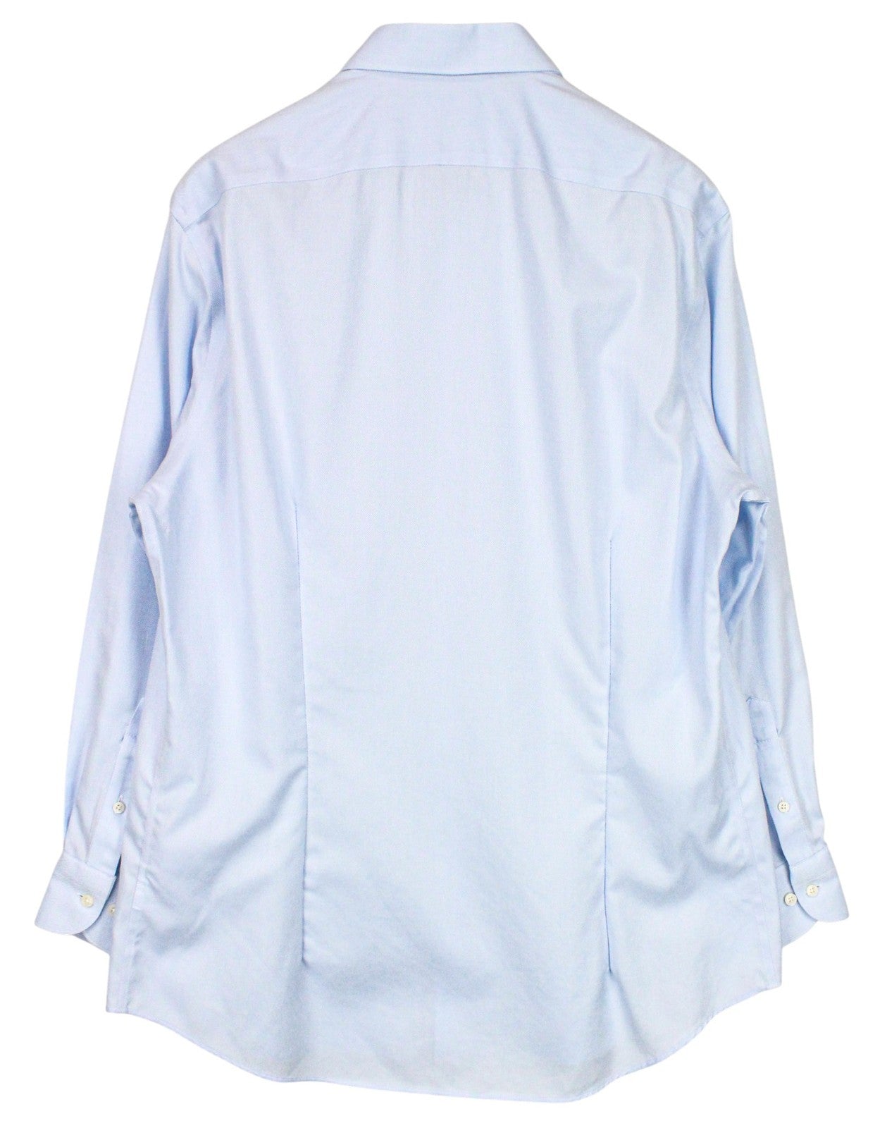 SUITSUPPLY Men's Formal Shirt 43/17 Traveller Light Blue Pure Cotton Slim Fit