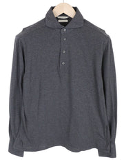 SUITSUPPLY Men's Formal Shirt 39/15 1/2-40/15 3/4 Grey Polo Cotton Extra Slim