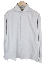 SUITSUPPLY Men's Formal Shirt 39/15 1/2-40/15 3/4 Grey Egyptian Cotton Slim Fit