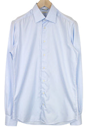 SUITSUPPLY Men's Formal Shirt 40-7/15 3/4L Blue Long Sleeve Cotton Button-Up