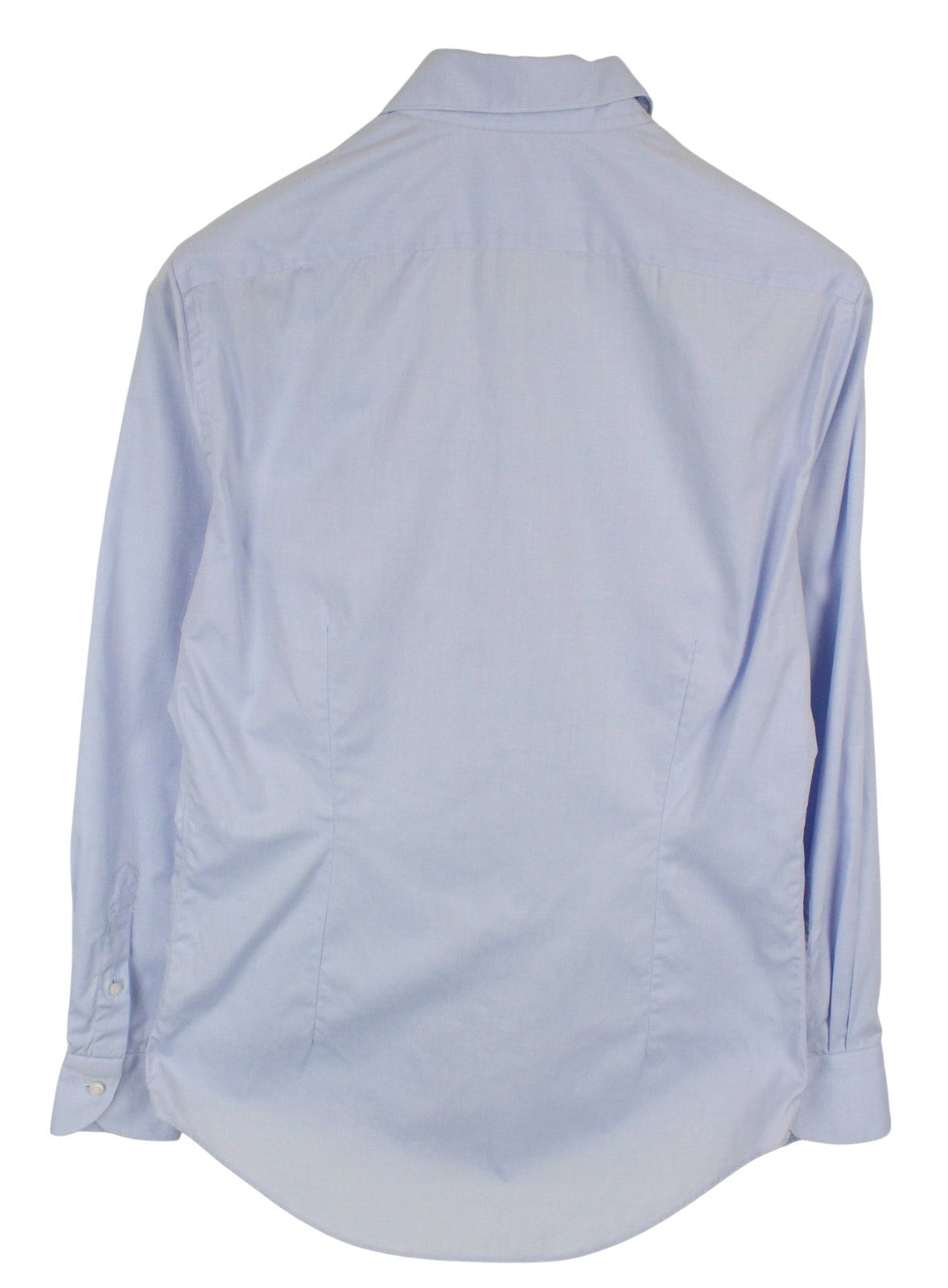 SUITSUPPLY Men's Formal Shirt 39/15 1/2 Blue Button-Up Twill Cotton Extra Slim