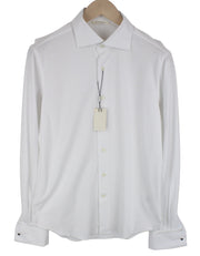 SUITSUPPLY Men's Formal Shirt ~XS White Button-Up Pure Cotton Long Sleeve Slim