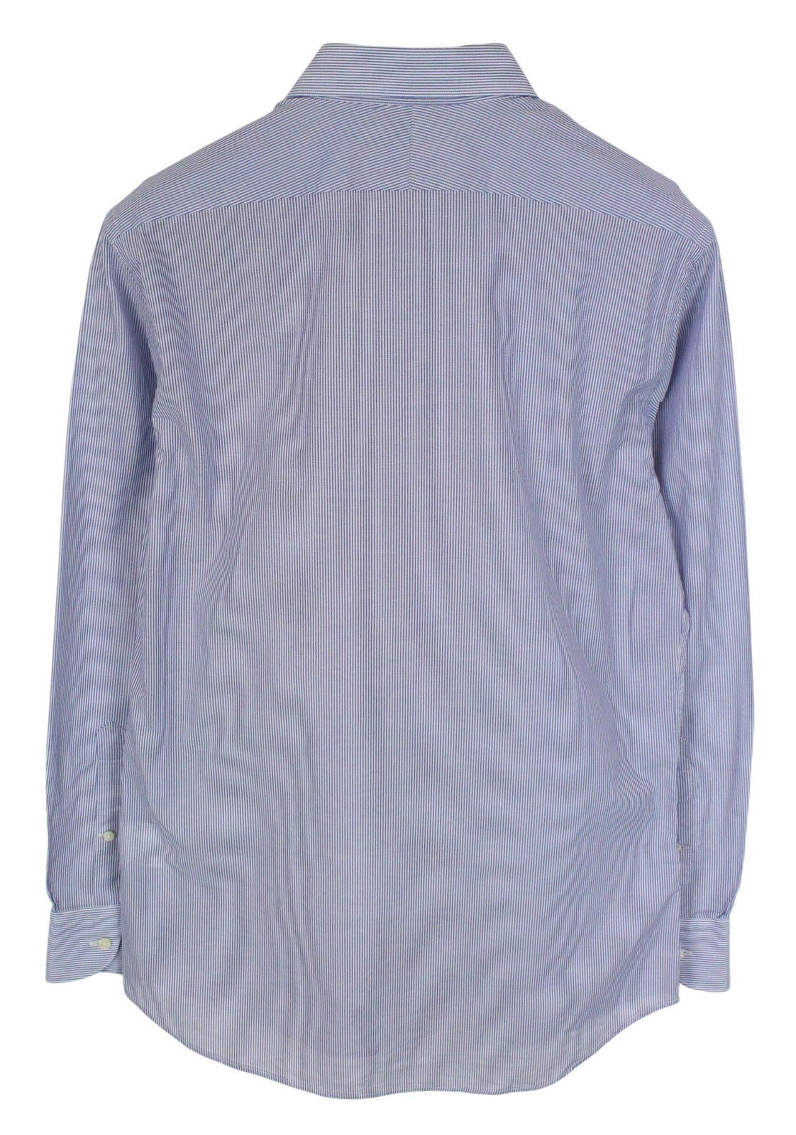 SUITSUPPLY Men's Formal Shirt 39/15 1/2 Blue Striped Egyptian Cotton Slim Cut