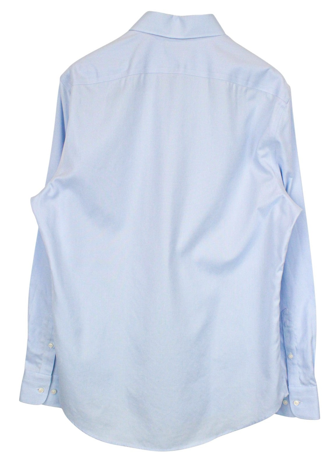 SUITSUPPLY Men's Formal Shirt 43/17 Melange Blue Try On Pure Cotton Slim Formal