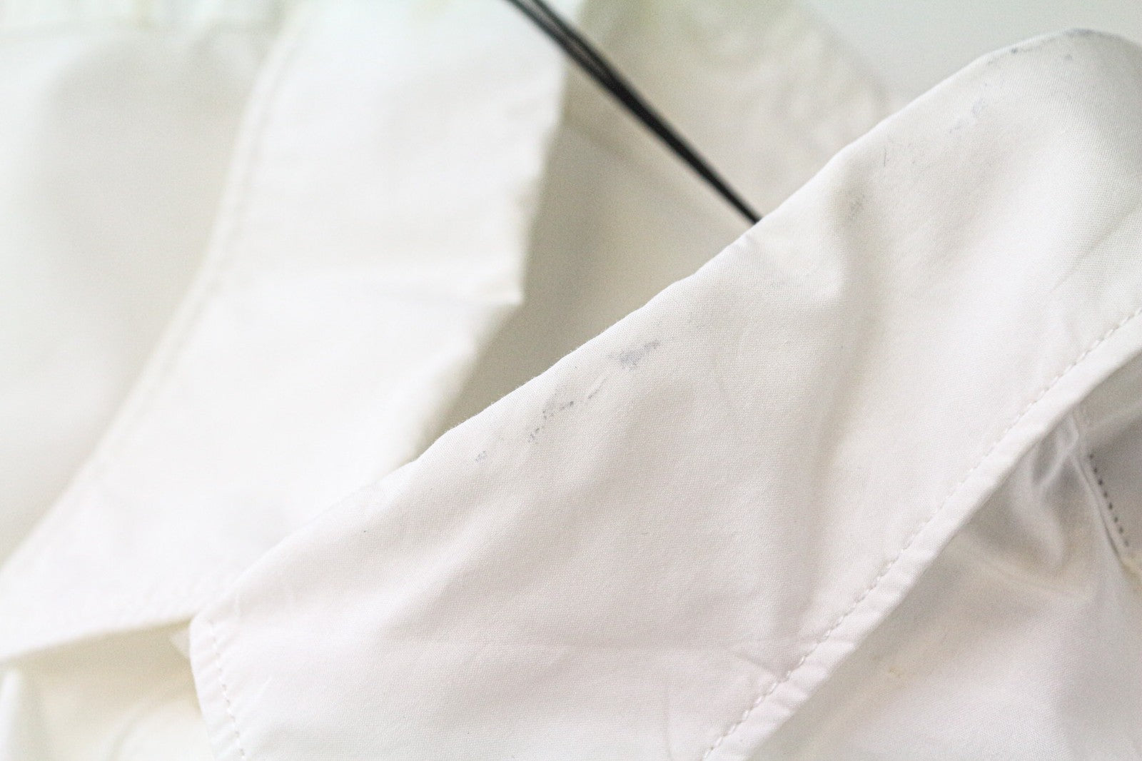 REPLAY Men's Shirt S White Twill Cotton Slim Button-Up Long Sleeve Casual