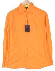 GANT Men's Casual Shirt EU40 UK14 Orange Cotton Button-Up Smart Long Sleeve