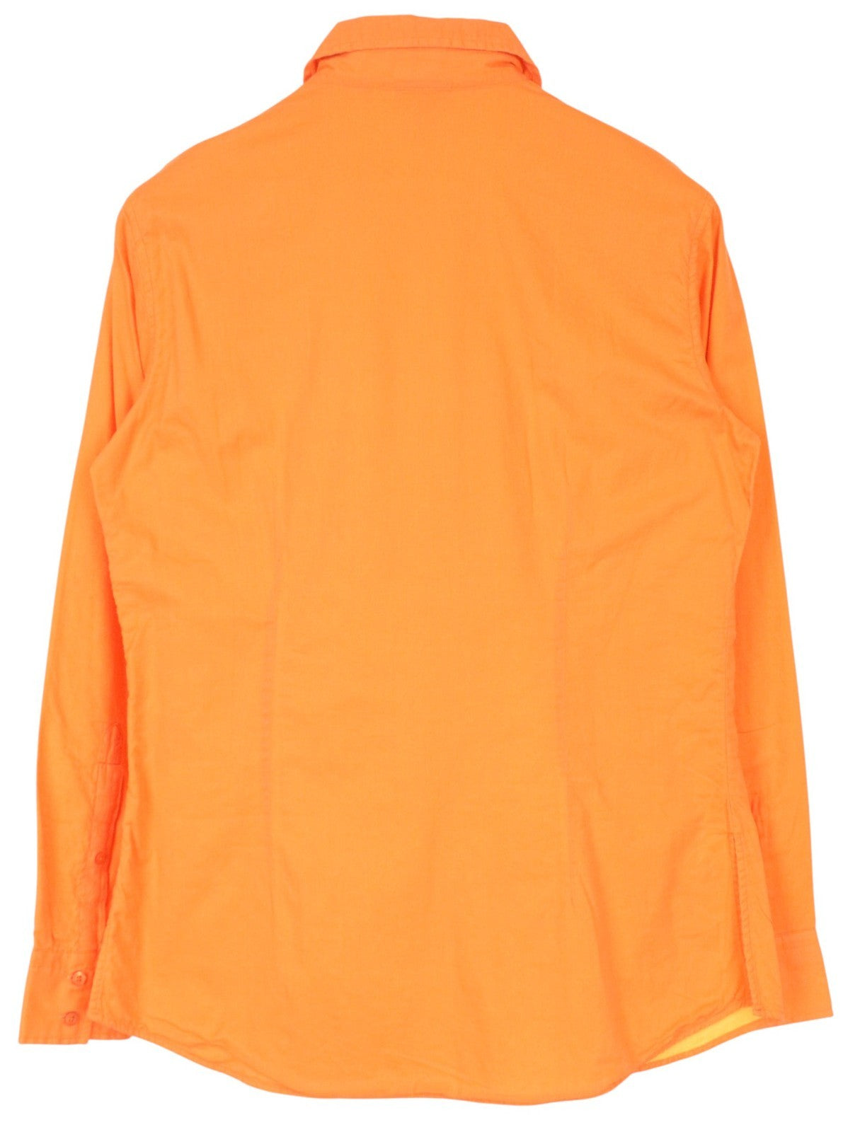 GANT Men's Casual Shirt EU40 UK14 Orange Cotton Button-Up Smart Long Sleeve