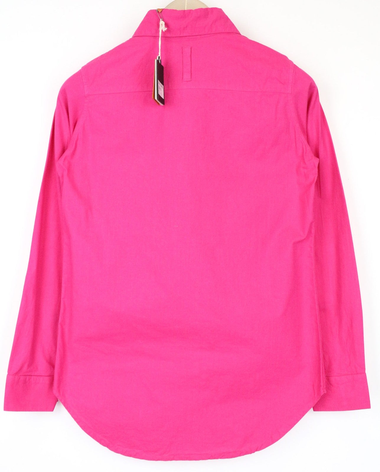 GOOD GENES Women's Shirt S Pink Casual Collared Cotton Long Sleeve Top