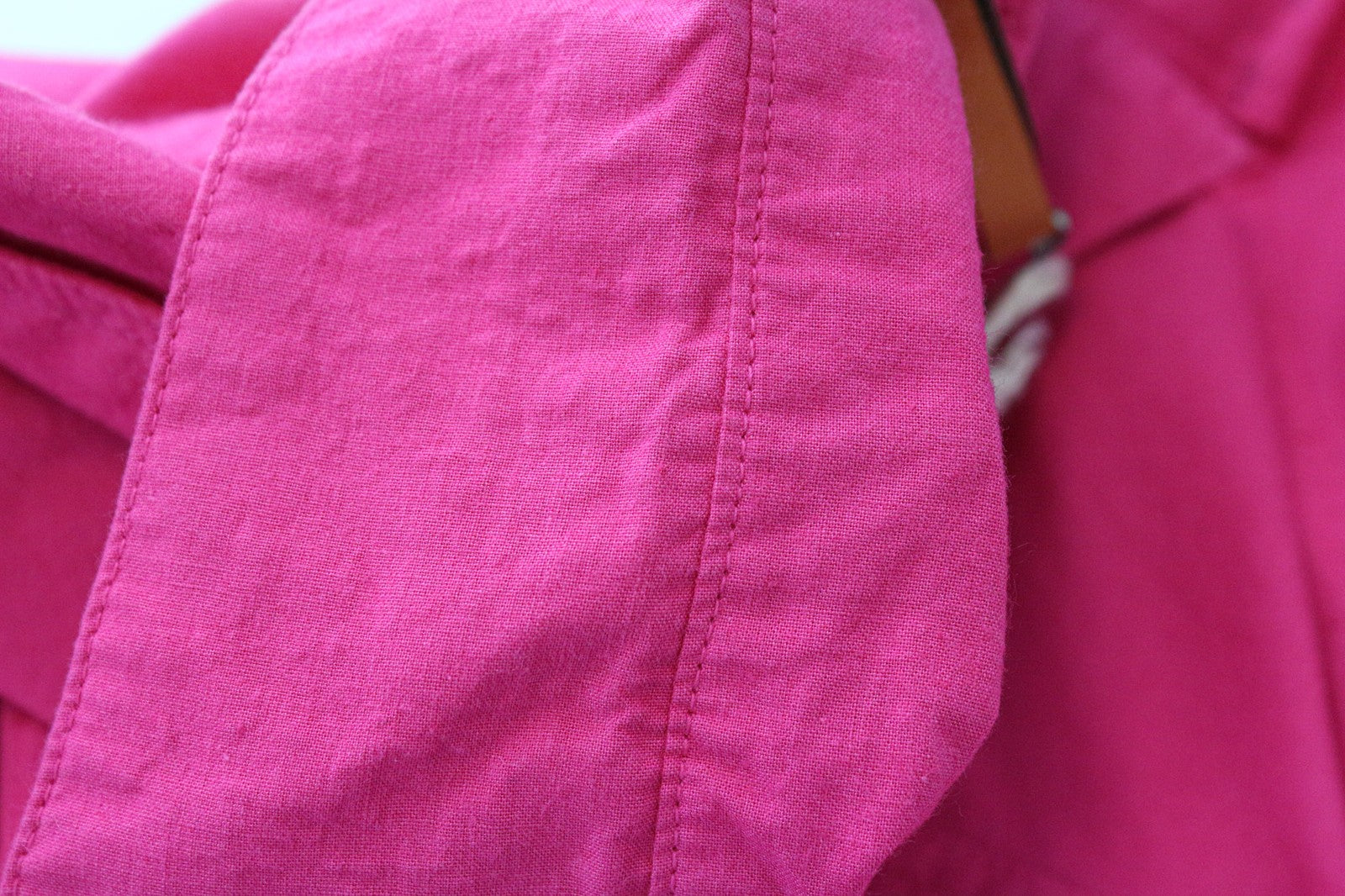 GOOD GENES Women's Shirt S Pink Casual Collared Cotton Long Sleeve Top