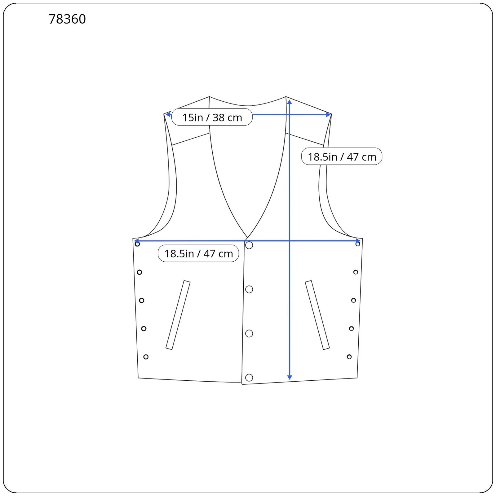 GOOD GENES Haily Women's Denim Vest L Blue Washed Pure Cotton Sleeveless