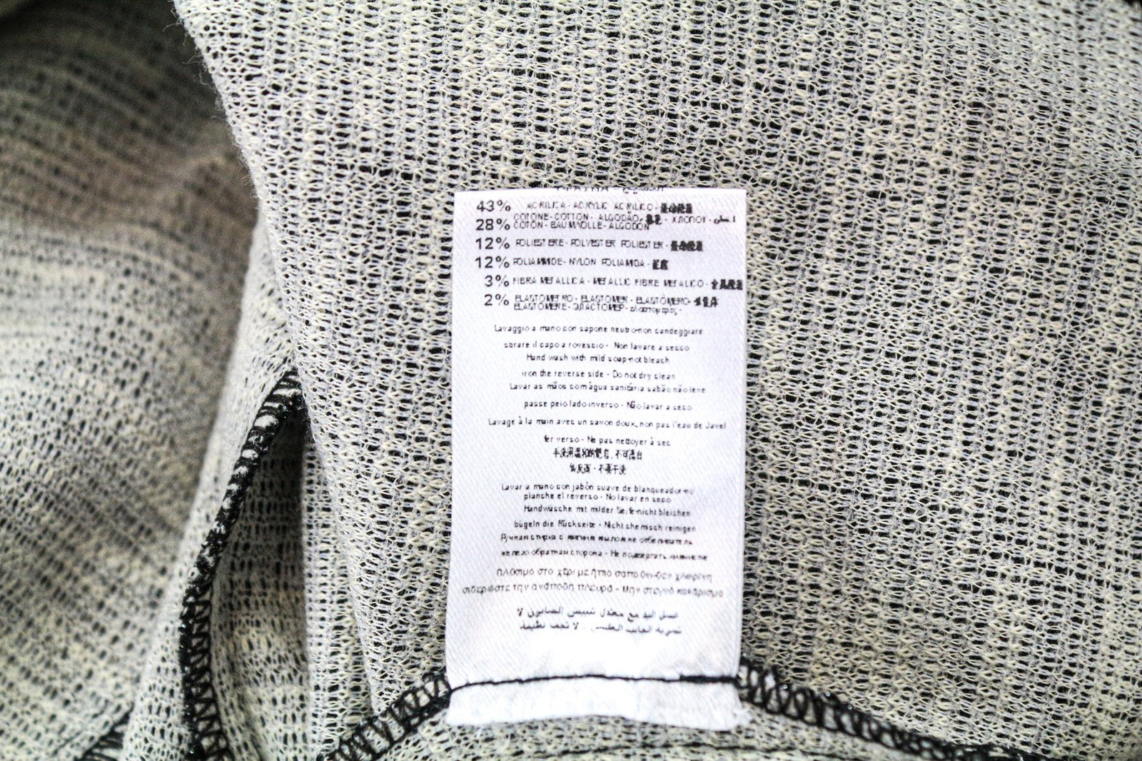 FRANKIE MORELLO Women's Dress 38 Black Sleeveless Jacquard Cotton Blend