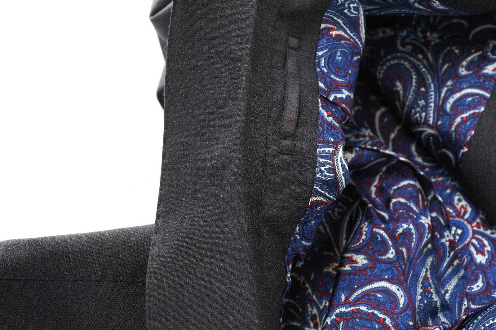 SUITSUPPLY Lazio Men's Blazer UK40L Dark Grey Wool Lined Single-Breasted