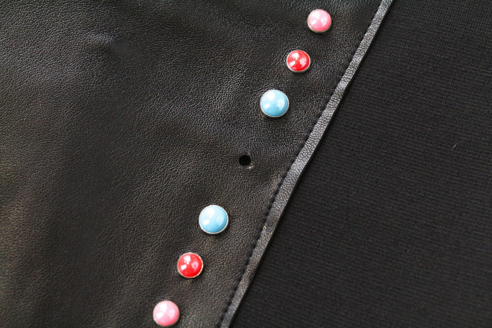 FRANKIE MORELLO Rog Women's Trousers 40 UK8 Black Studded Faux Leather Pants