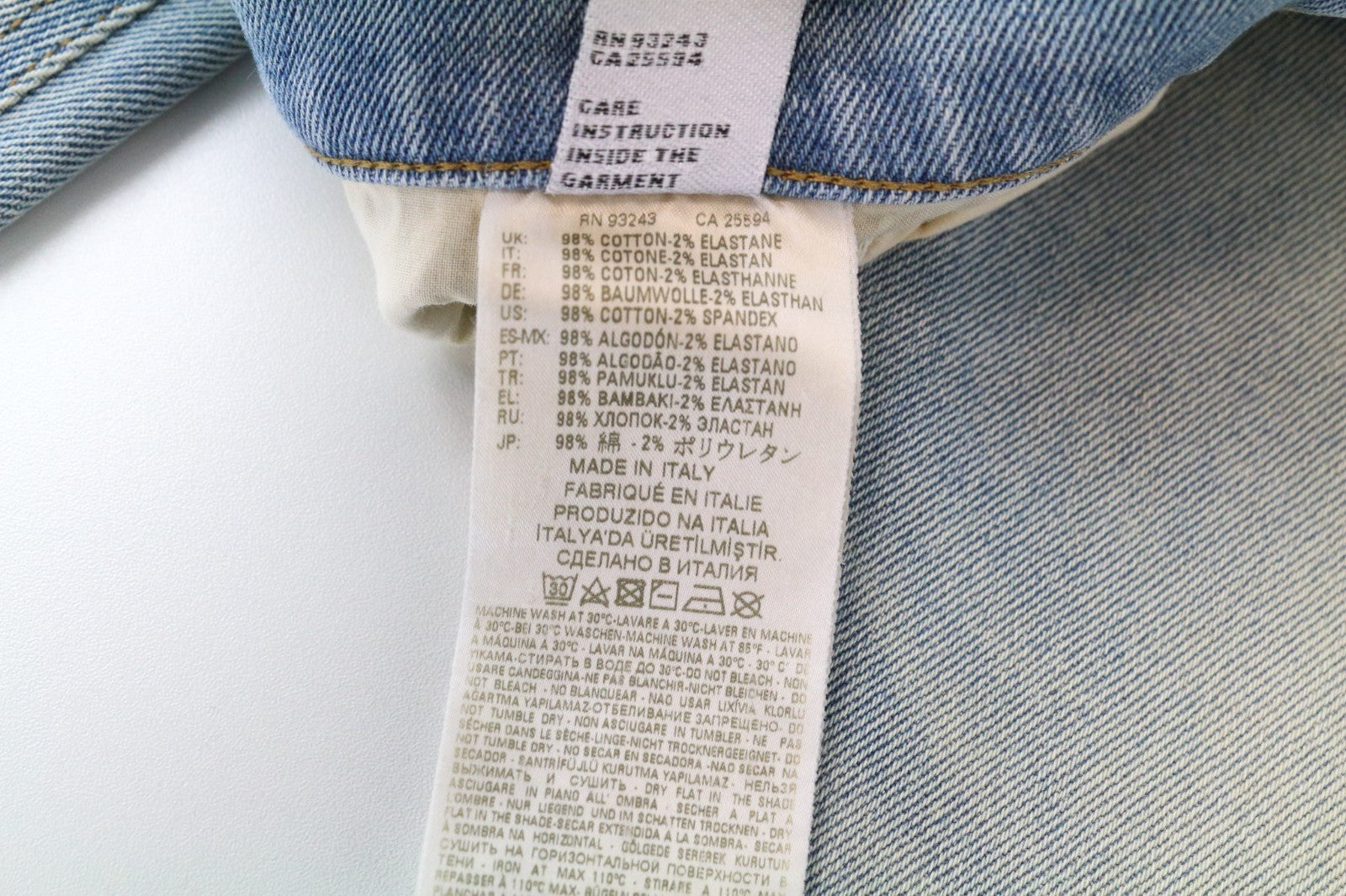 DIESEL D-Eetar 081AK Men's Jeans W28/L32 Blue Aged Wash Cotton Stretch Tapered