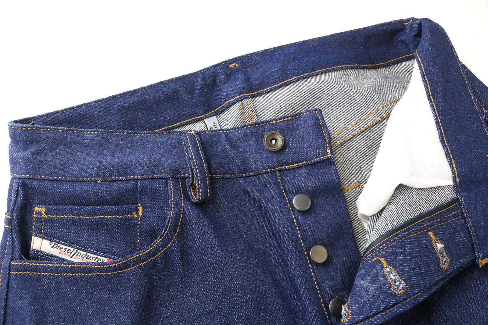 DIESEL D-Kodeck 0078C Men's Jeans W28/L32 Blue Straight Button-Fly Cotton