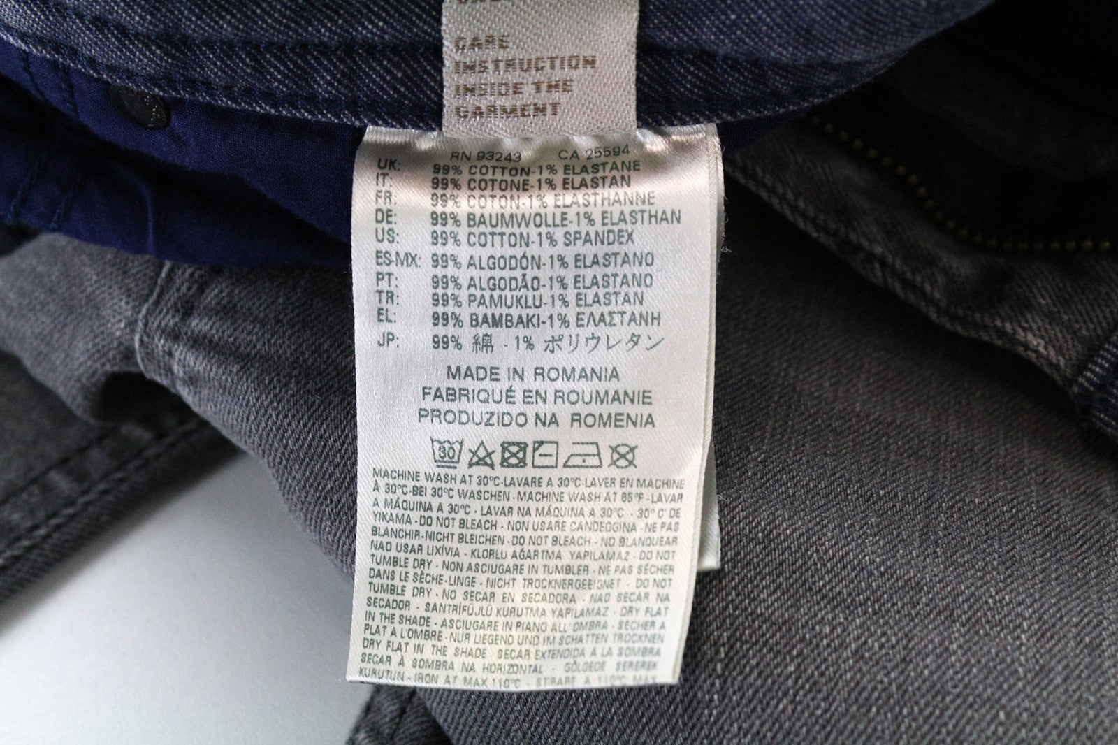 DIESEL Thommer 084JT Men's Jeans W40/L32 Slim Grey Washed Cotton Stretch Fit