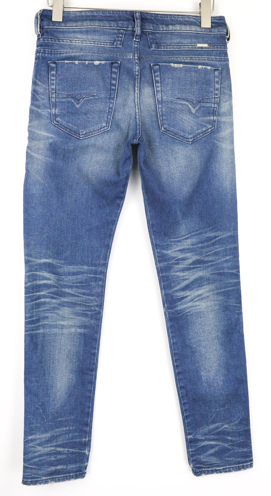 DIESEL D-Bazer 0090D Men's Jeans W28/L32 Blue Cotton Stretch Washed Tapered