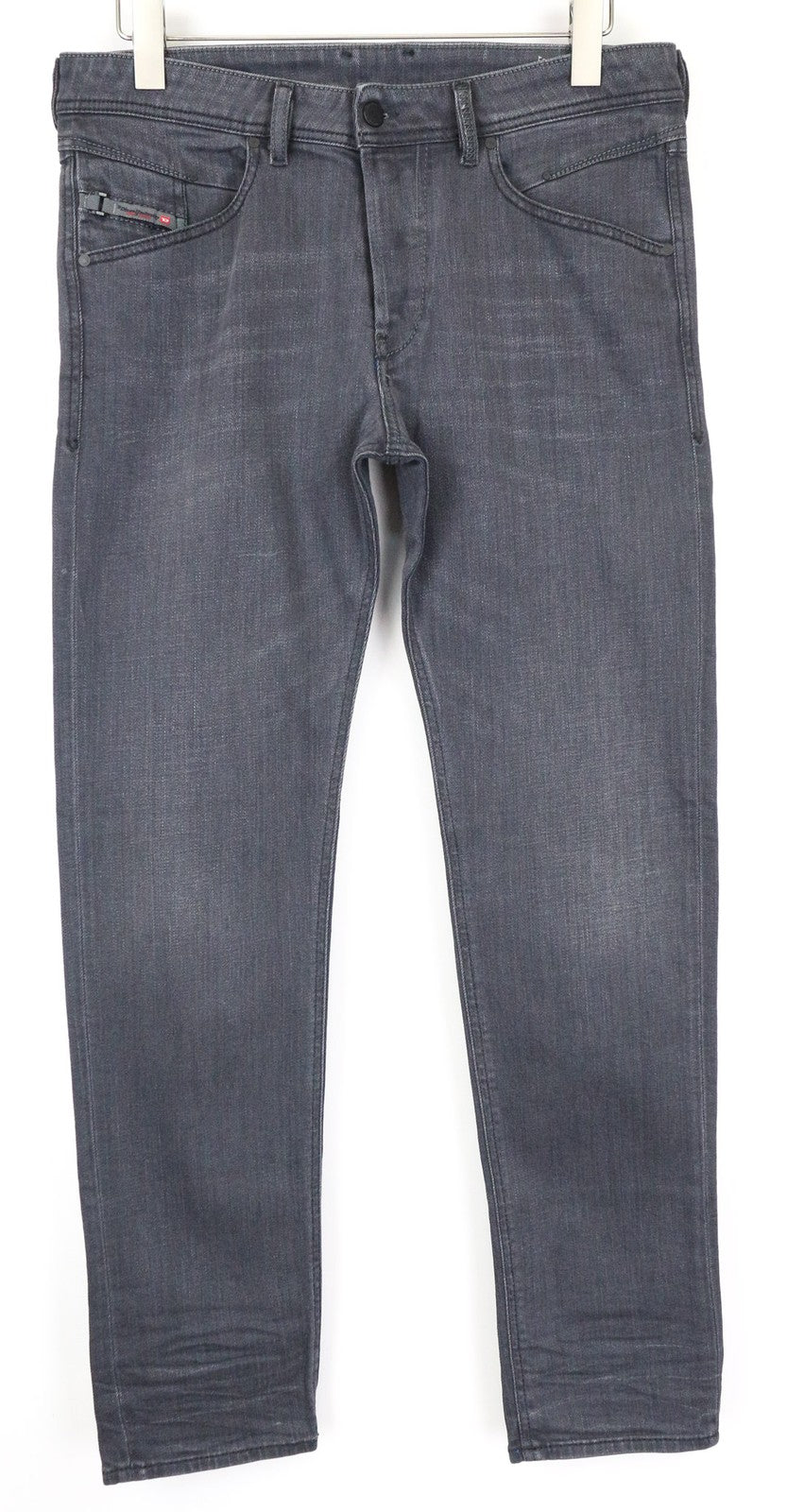 DIESEL Belther 0859X Men's Jeans W32/L32 Slim Tapered Grey Cotton Stretch Fit