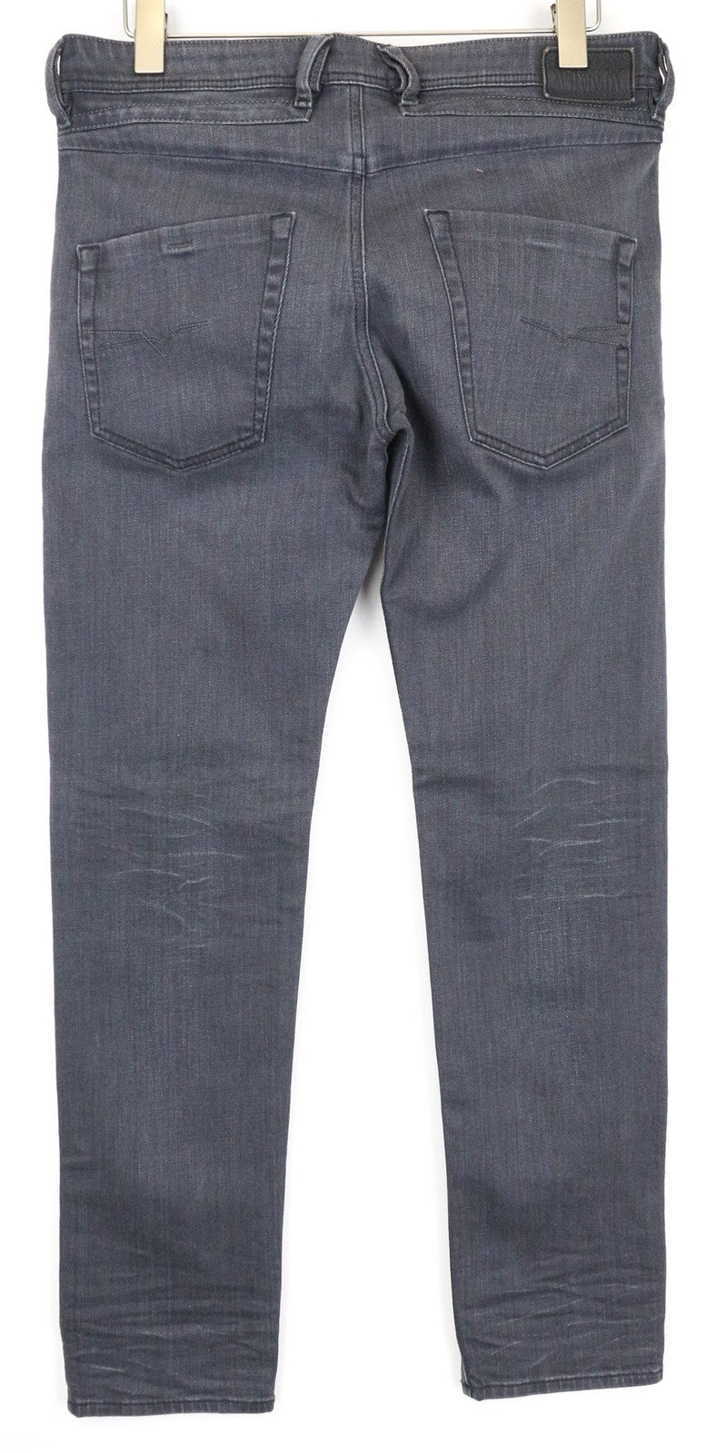 DIESEL Belther 0859X Men's Jeans W32/L32 Slim Tapered Grey Cotton Stretch Fit