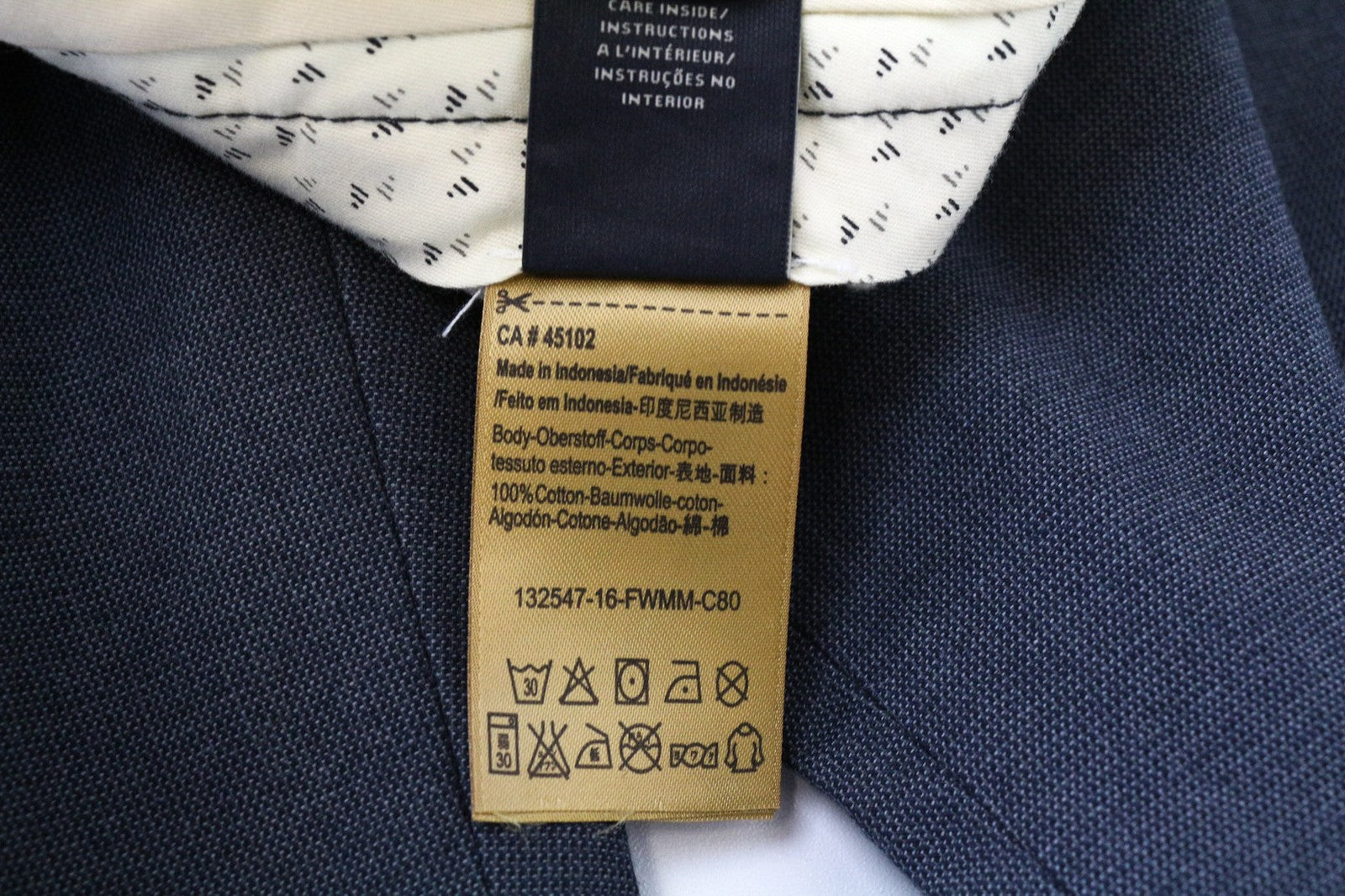 SCOTCH & SODA Stuart Men's Trousers W32/L32 Blue Slim Pleated Cotton Pants