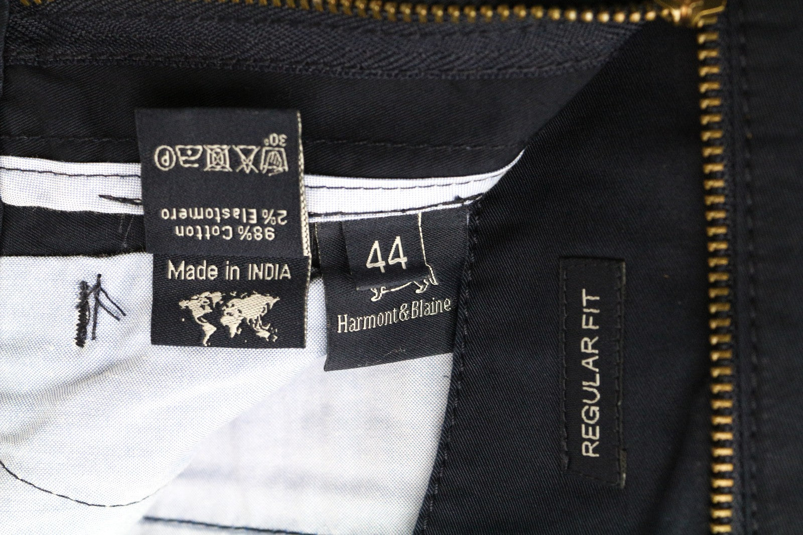 HARMONT & BLAINE Men's Shorts 44 Blue Cargo Cotton Stretch Multi Pocket