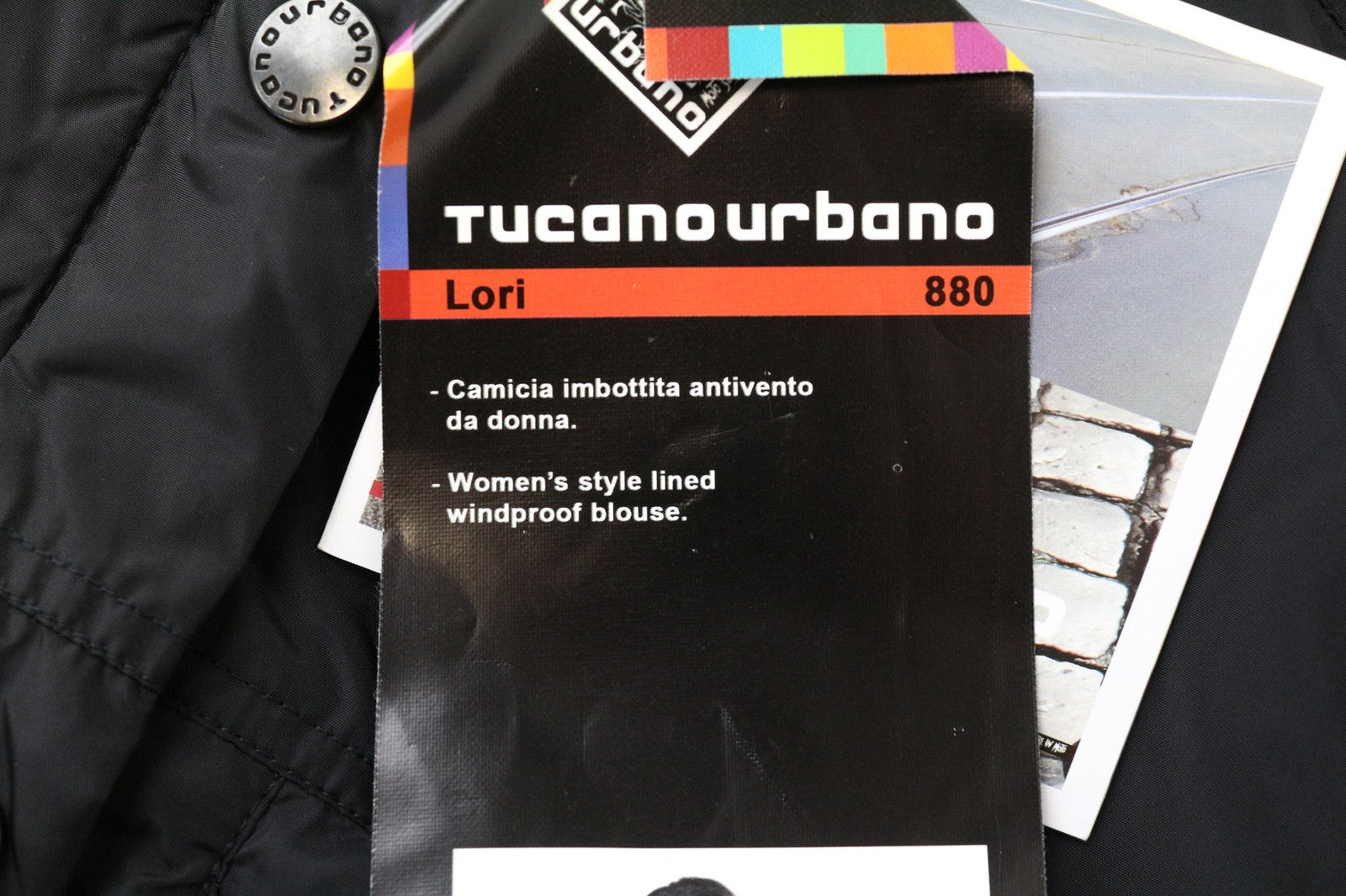 TUCANO URBANO Lori Women's Jacket 2XS Black Moto Single-Breasted Collared