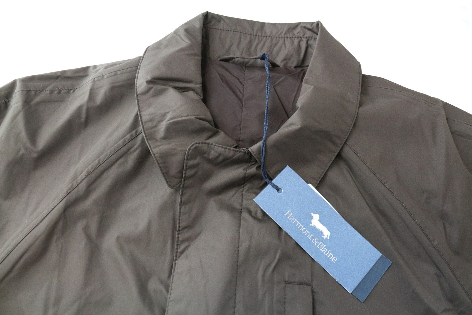 HARMONT & BLAINE Men's Jacket 50 Brown Casual Coat Single-Breasted Collared