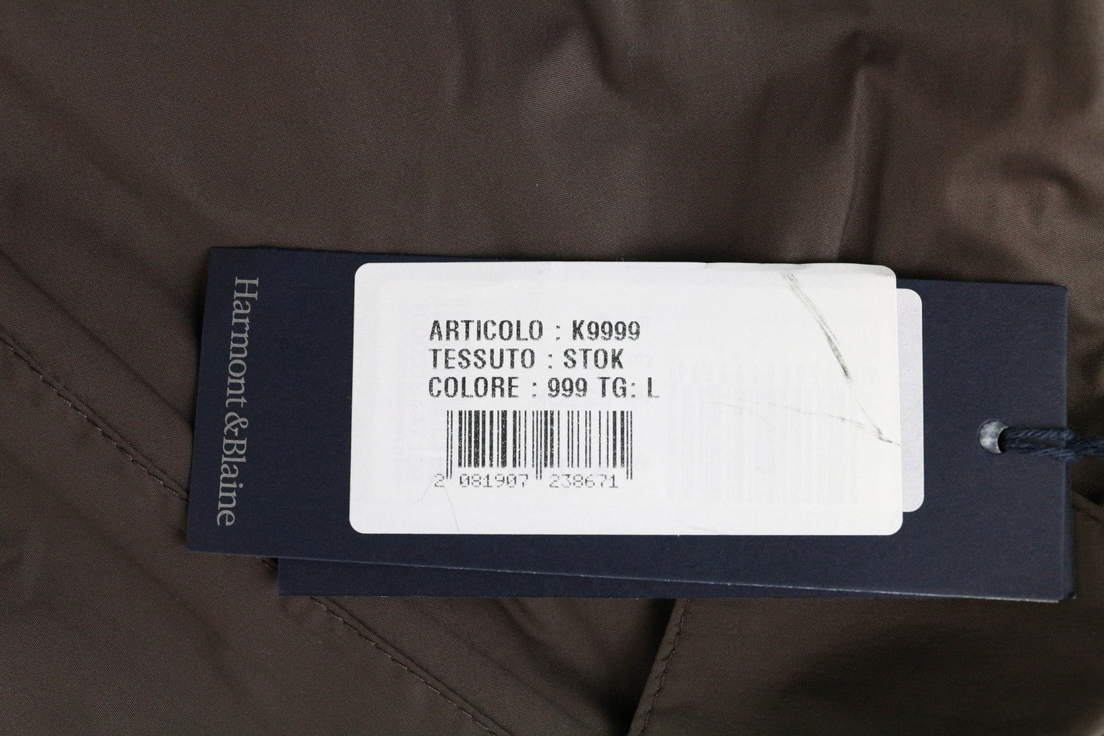 HARMONT & BLAINE Men's Jacket 50 Brown Casual Coat Single-Breasted Collared