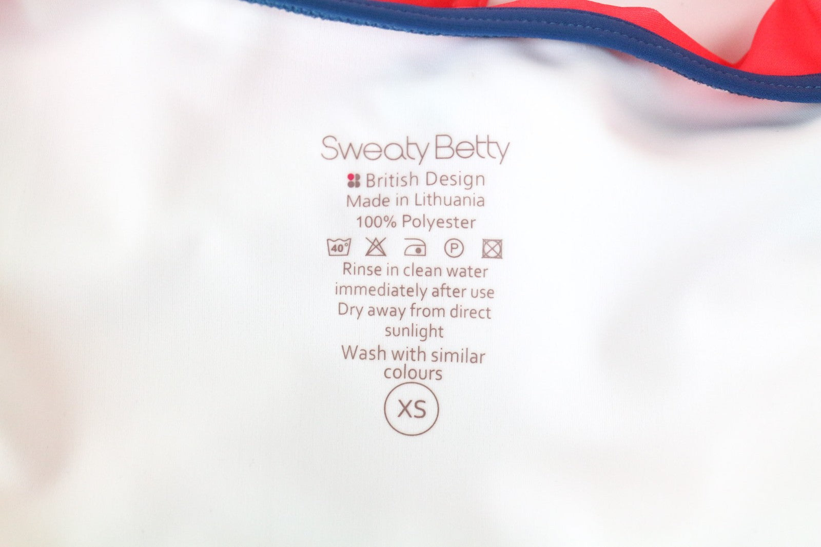 SWEATY BETTY Medalist Women's Swimsuit XS Pink One Piece Bust Support