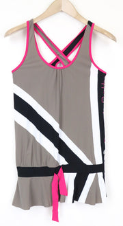 SWEATY BETTY Race Overvest Women's Top XS Grey Sleeveless Running Active