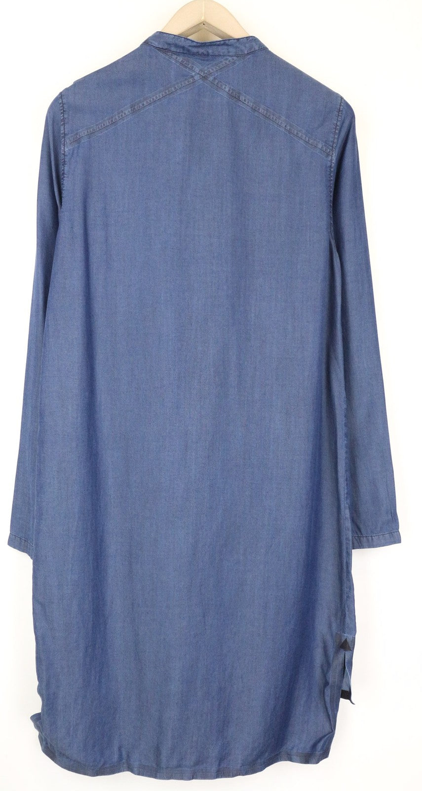 SWEATY BETTY Kvasir Luxe Women's Dress S Blue Lightweight Long Sleeve Shirt