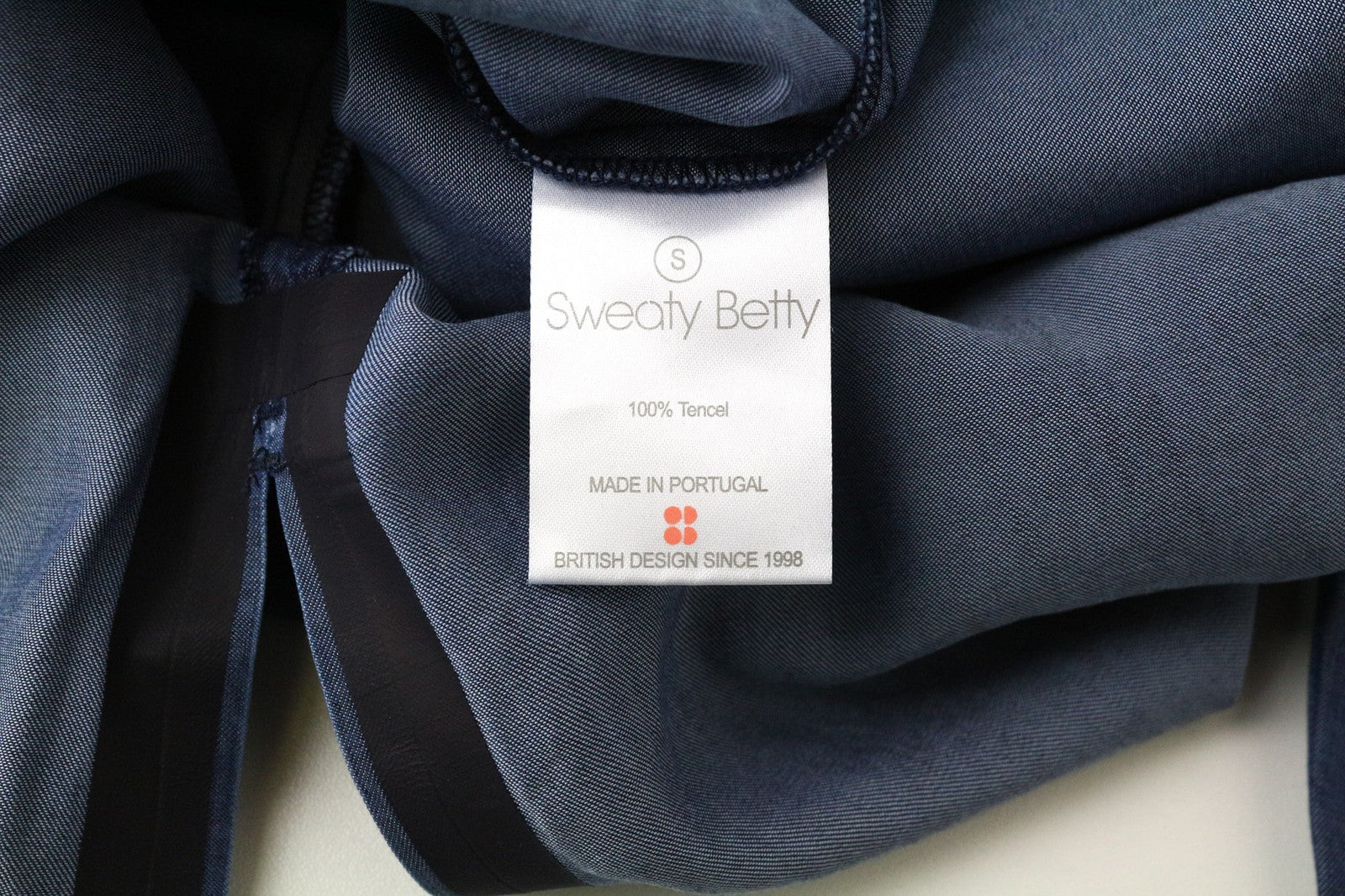 SWEATY BETTY Kvasir Luxe Women's Dress S Blue Lightweight Long Sleeve Shirt