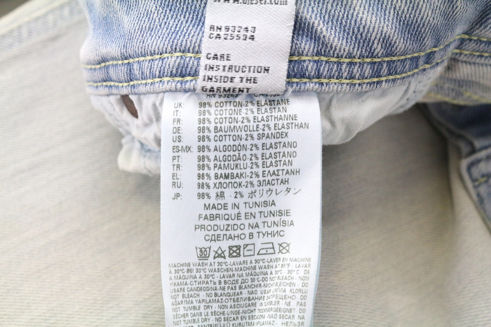 DIESEL Larkee-Beex-R 084TK Men's Jeans W28/L32 Blue Aged Look Cotton Stretch