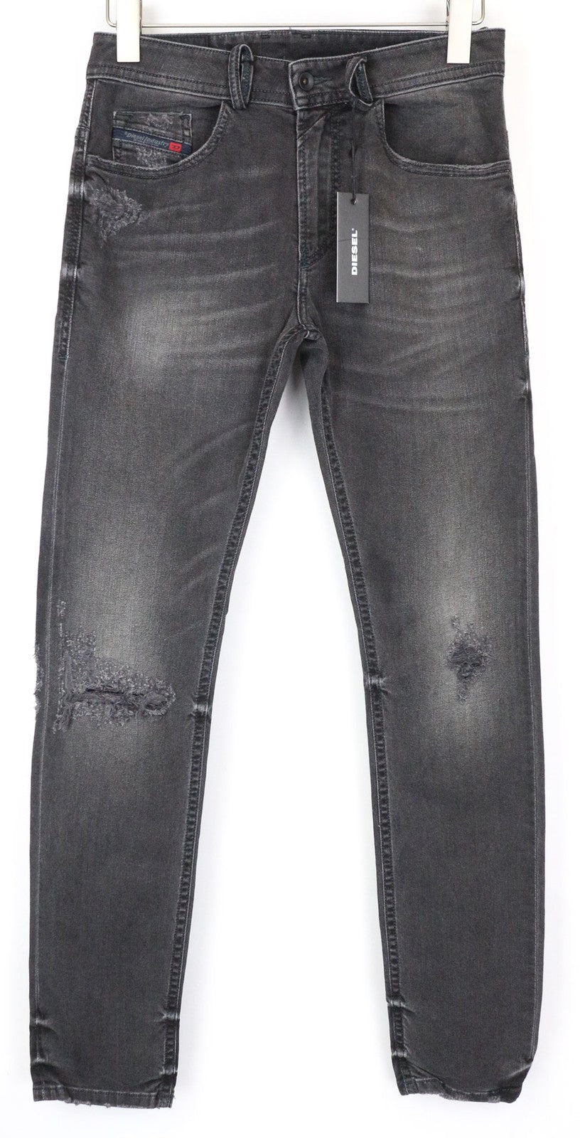 DIESEL Thommer 069BH Men's Jeans W28/L32 Slim Washed Grey Cotton Stretch