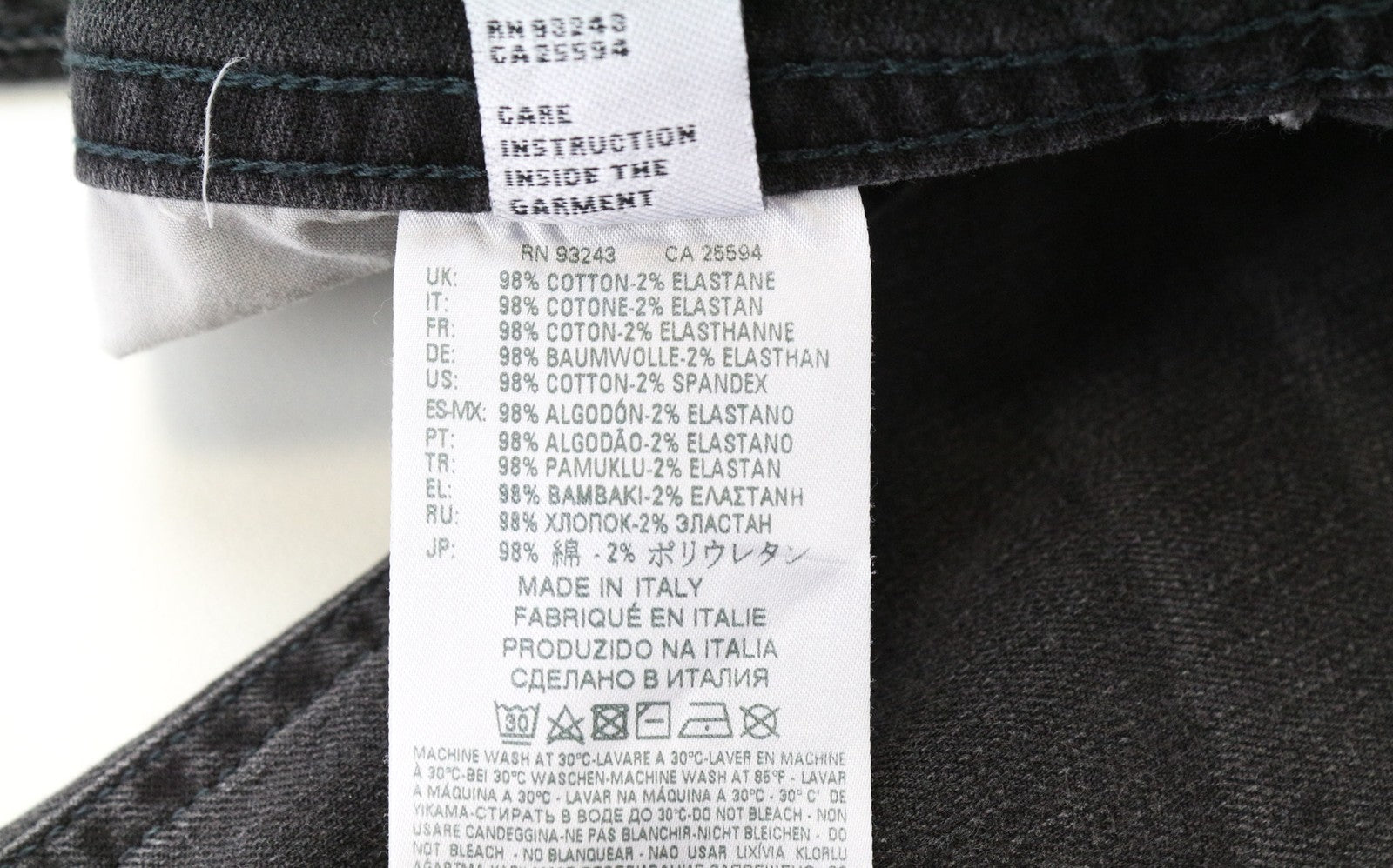 DIESEL Thommer 069BH Men's Jeans W28/L32 Slim Washed Grey Cotton Stretch