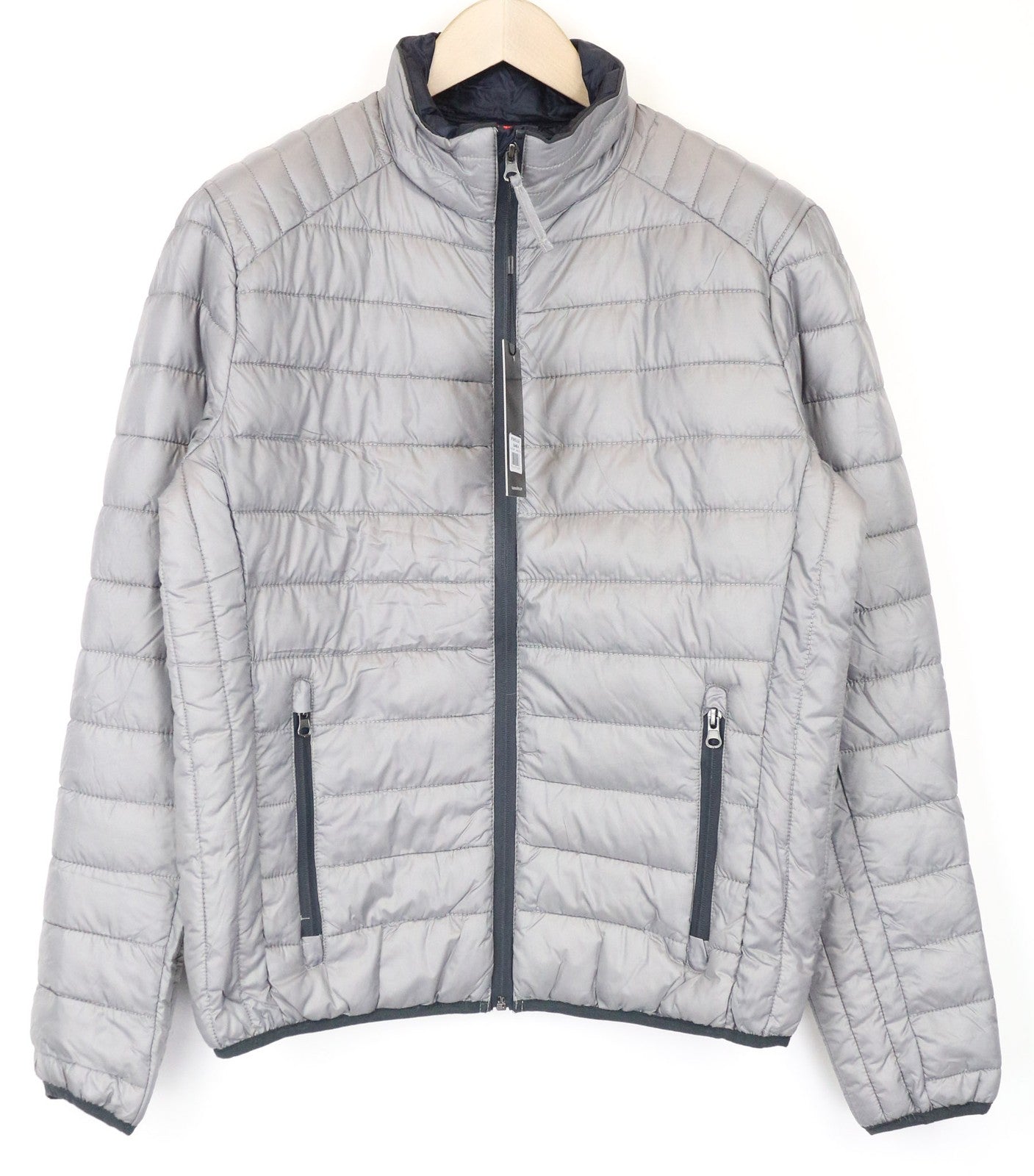 TUCANO URBANO Lot Pack Men's Jacket M Grey Lined Zipped Moto Windbreaker