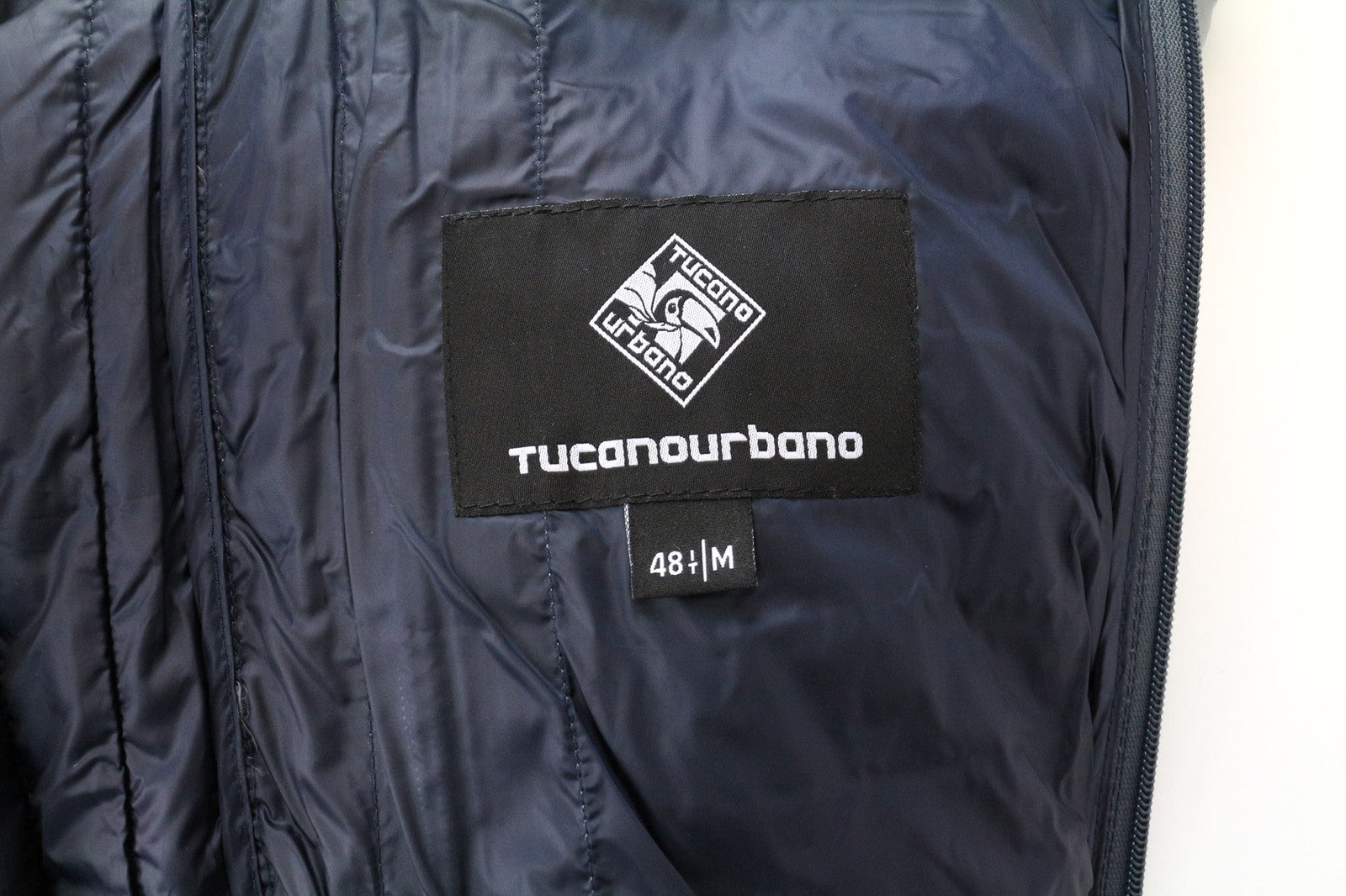 TUCANO URBANO Lot Pack Men's Jacket M Grey Lined Zipped Moto Windbreaker